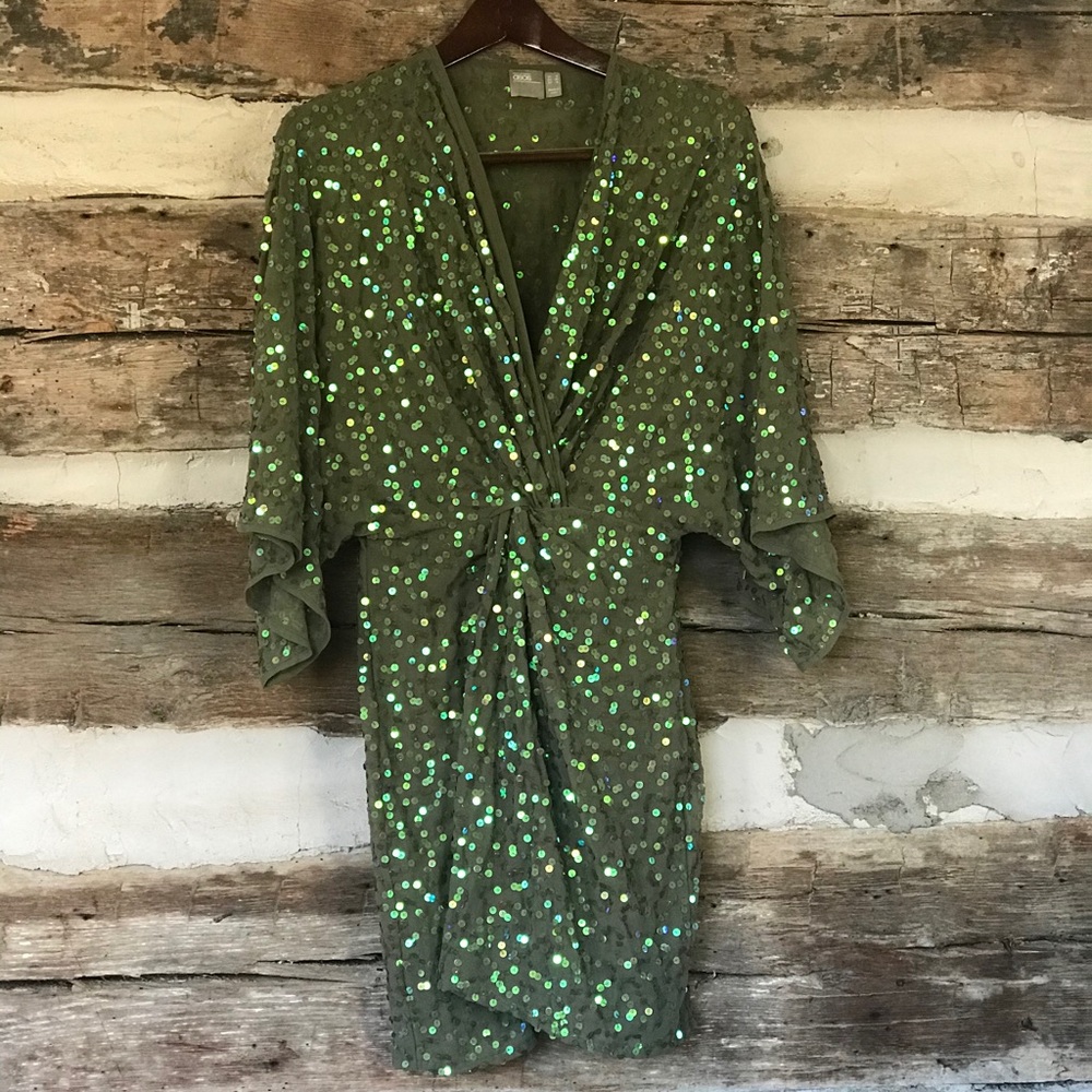 Epic Green Sequin Dress ASOS
